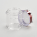 Pot cosmétique Pot de crème en verre transparent 100g